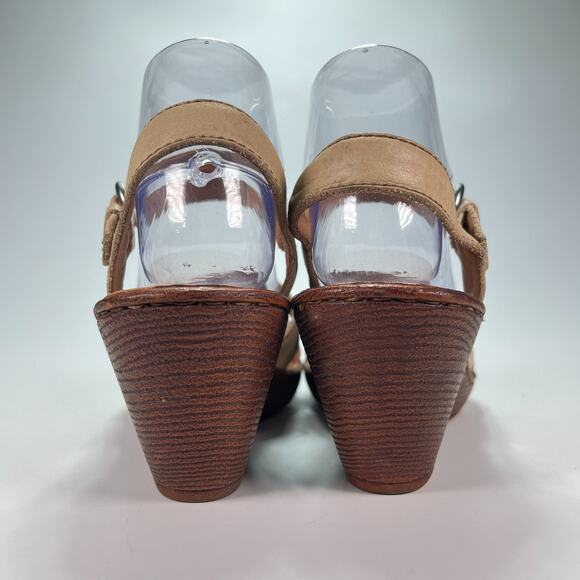 Born Belinda Brown Leather Adjustable Ankle Strap Sandals B20411 Women’s Size 7 - Picture 5 of 11
